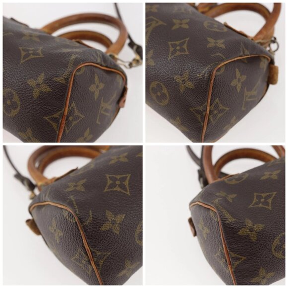 LOUIS VUITTON Monogram Mini Speedy Hand Bag M41534 LV Auth 144370 - Picture 14 of 16